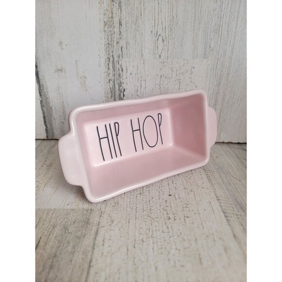 Rae Dunn hip hop mini loaf pan light pink Easter - Picture 2 of 5